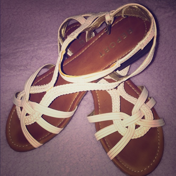 report white sandals